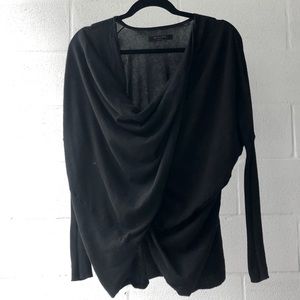 All saints cowl neck tunic top
